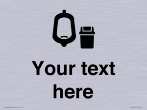 DV10924: Custom information: Urinal toilet with Sanitary Bin