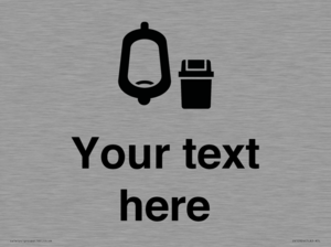 DV10924: Custom information: Urinal toilet with Sanitary Bin