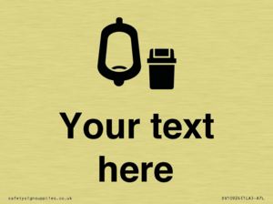 DV10924: Custom information: Urinal toilet with Sanitary Bin