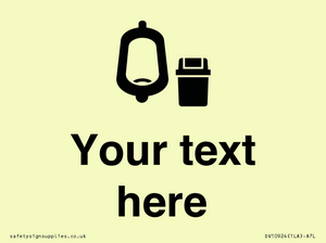 DV10924: Custom information: Urinal toilet with Sanitary Bin