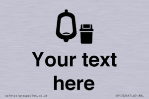 DV10924: Custom information: Urinal toilet with Sanitary Bin