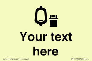 DV10924: Custom information: Urinal toilet with Sanitary Bin