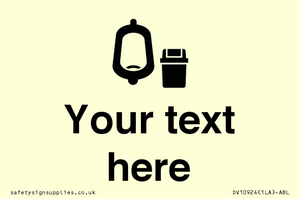 DV10924: Custom information: Urinal toilet with Sanitary Bin