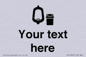 DV10924: Custom information: Urinal toilet with Sanitary Bin