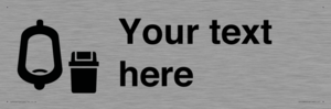 DV10924: Custom information: Urinal toilet with Sanitary Bin