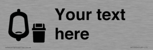 DV10924: Custom information: Urinal toilet with Sanitary Bin
