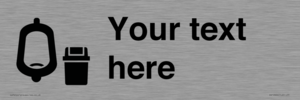 DV10924: Custom information: Urinal toilet with Sanitary Bin