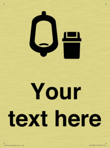 DV10924: Custom information: Urinal toilet with Sanitary Bin