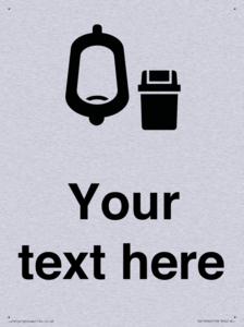 DV10924: Custom information: Urinal toilet with Sanitary Bin