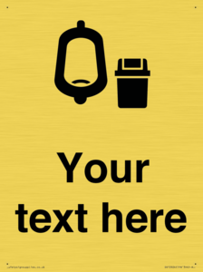 DV10924: Custom information: Urinal toilet with Sanitary Bin