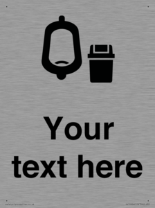 DV10924: Custom information: Urinal toilet with Sanitary Bin