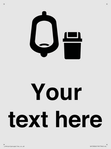 DV10924: Custom information: Urinal toilet with Sanitary Bin