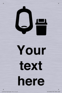 DV10924: Custom information: Urinal toilet with Sanitary Bin