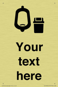 DV10924: Custom information: Urinal toilet with Sanitary Bin