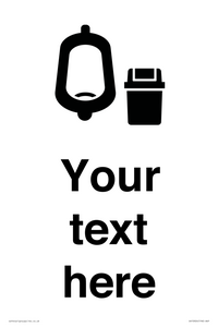 DV10924: Custom information: Urinal toilet with Sanitary Bin