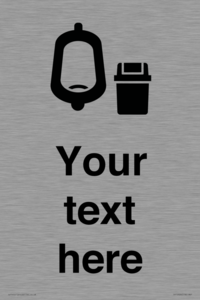 DV10924: Custom information: Urinal toilet with Sanitary Bin