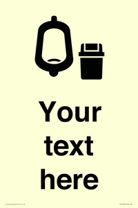 DV10924: Custom information: Urinal toilet with Sanitary Bin