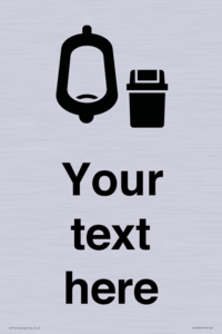 DV10924: Custom information: Urinal toilet with Sanitary Bin