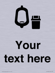 DV10924: Custom information: Urinal toilet with Sanitary Bin