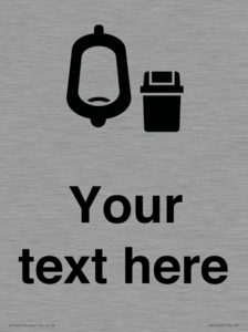 DV10924: Custom information: Urinal toilet with Sanitary Bin