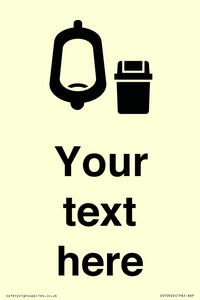 DV10924: Custom information: Urinal toilet with Sanitary Bin