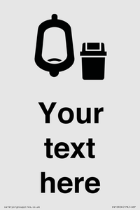 DV10924: Custom information: Urinal toilet with Sanitary Bin