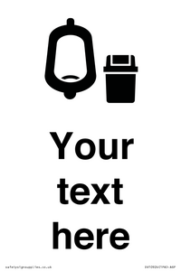 DV10924: Custom information: Urinal toilet with Sanitary Bin