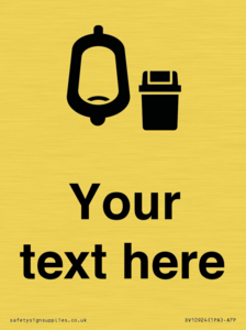 DV10924: Custom information: Urinal toilet with Sanitary Bin