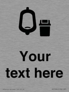 DV10924: Custom information: Urinal toilet with Sanitary Bin