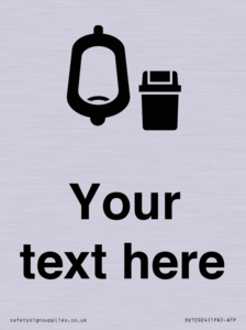 DV10924: Custom information: Urinal toilet with Sanitary Bin