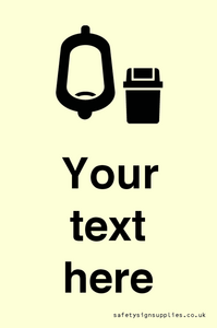 DV10924: Custom information: Urinal toilet with Sanitary Bin