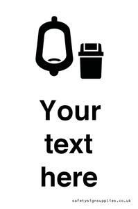 DV10924: Custom information: Urinal toilet with Sanitary Bin