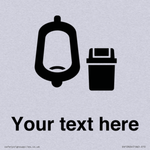 DV10924: Custom information: Urinal toilet with Sanitary Bin