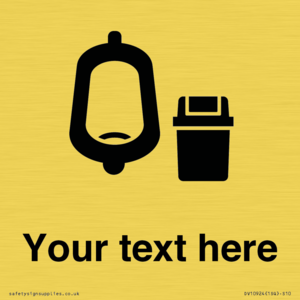 DV10924: Custom information: Urinal toilet with Sanitary Bin