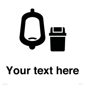 DV10924: Custom information: Urinal toilet with Sanitary Bin
