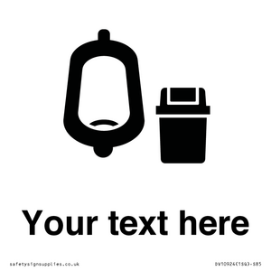 DV10924: Custom information: Urinal toilet with Sanitary Bin