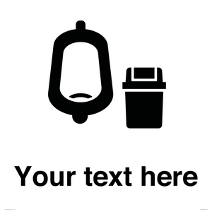 DV10924: Custom information: Urinal toilet with Sanitary Bin