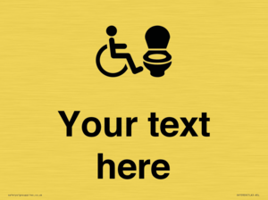 DV10926: Custom information: Accessible Toilet RtL