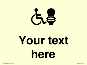 DV10926: Custom information: Accessible Toilet RtL