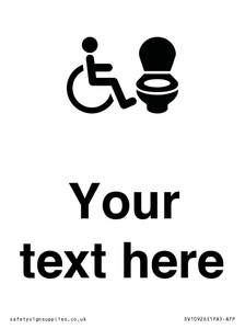 DV10926: Custom information: Accessible Toilet RtL