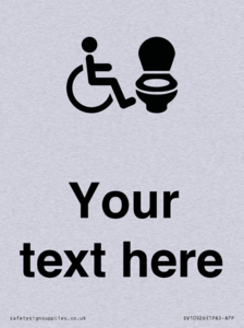 DV10926: Custom information: Accessible Toilet RtL