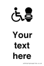 DV10926: Custom information: Accessible Toilet RtL