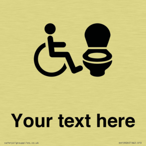 DV10926: Custom information: Accessible Toilet RtL