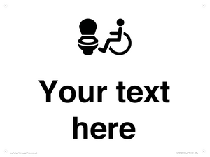 DV10928: Custom information: Accessible Toilet LtR