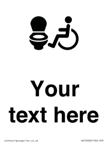 DV10928: Custom information: Accessible Toilet LtR