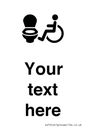 DV10928: Custom information: Accessible Toilet LtR
