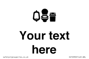 DV10930: Custom information: Toilets Urinals and WCs with Sanitary Bins