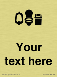 DV10930: Custom information: Toilets Urinals and WCs with Sanitary Bins