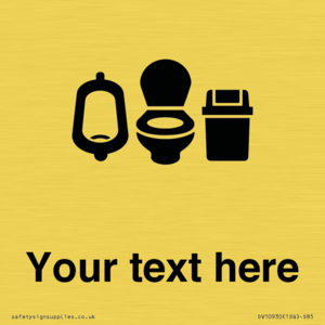 DV10930: Custom information: Toilets Urinals and WCs with Sanitary Bins