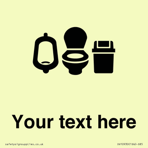 DV10930: Custom information: Toilets Urinals and WCs with Sanitary Bins